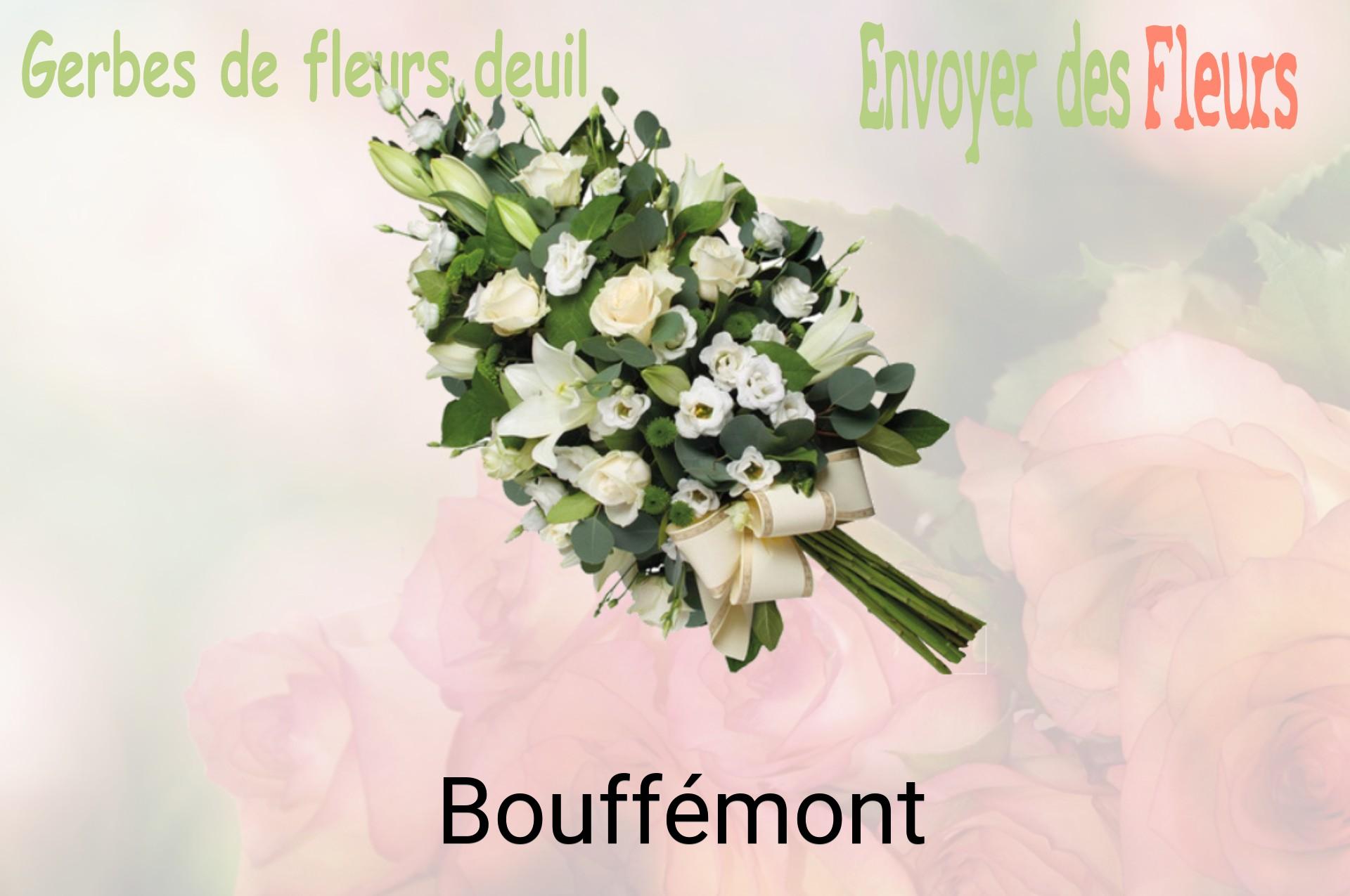 Gerbe de fleurs de deuil livrée à Bouffémont